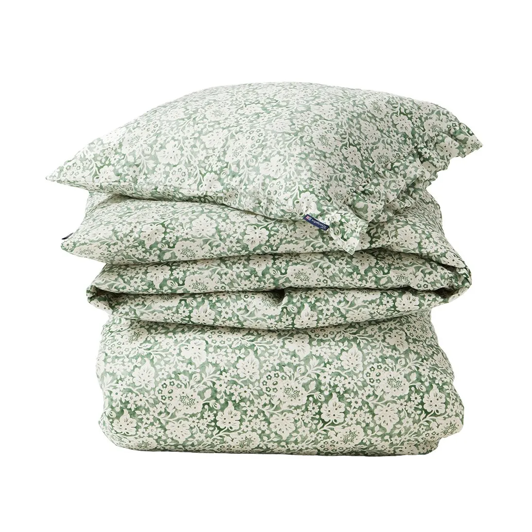 Ensemble de lit Green Floral Printed Cotton Sateen, 50x60 cm, 220x220 cm Lexington