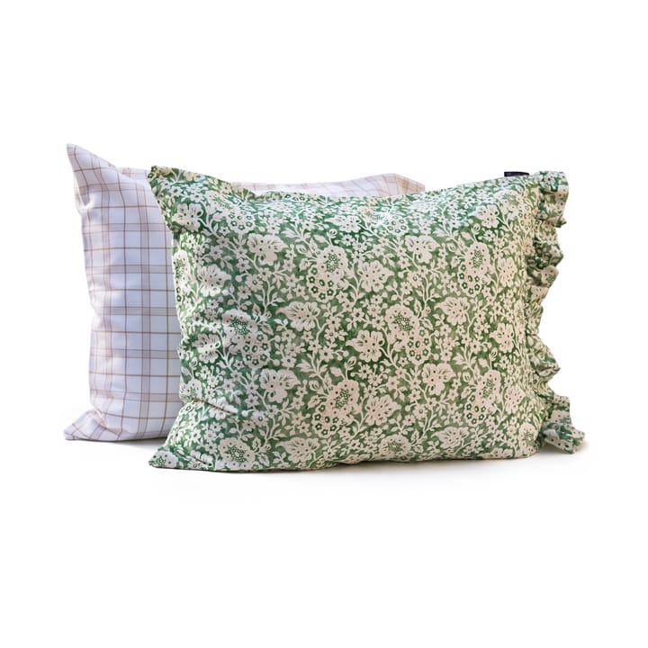 Ensemble de lit Green Floral Printed Cotton Sateen, 50x60 cm, 220x220 cm Lexington