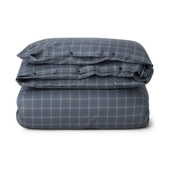 Housse de couette Checked Pinpoint Oxford 150x210 cm - Dove - Lexington