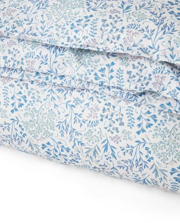 Housse de couette Flower Printed Cotton Sateen 150x210 cm - Bleu - Lexington