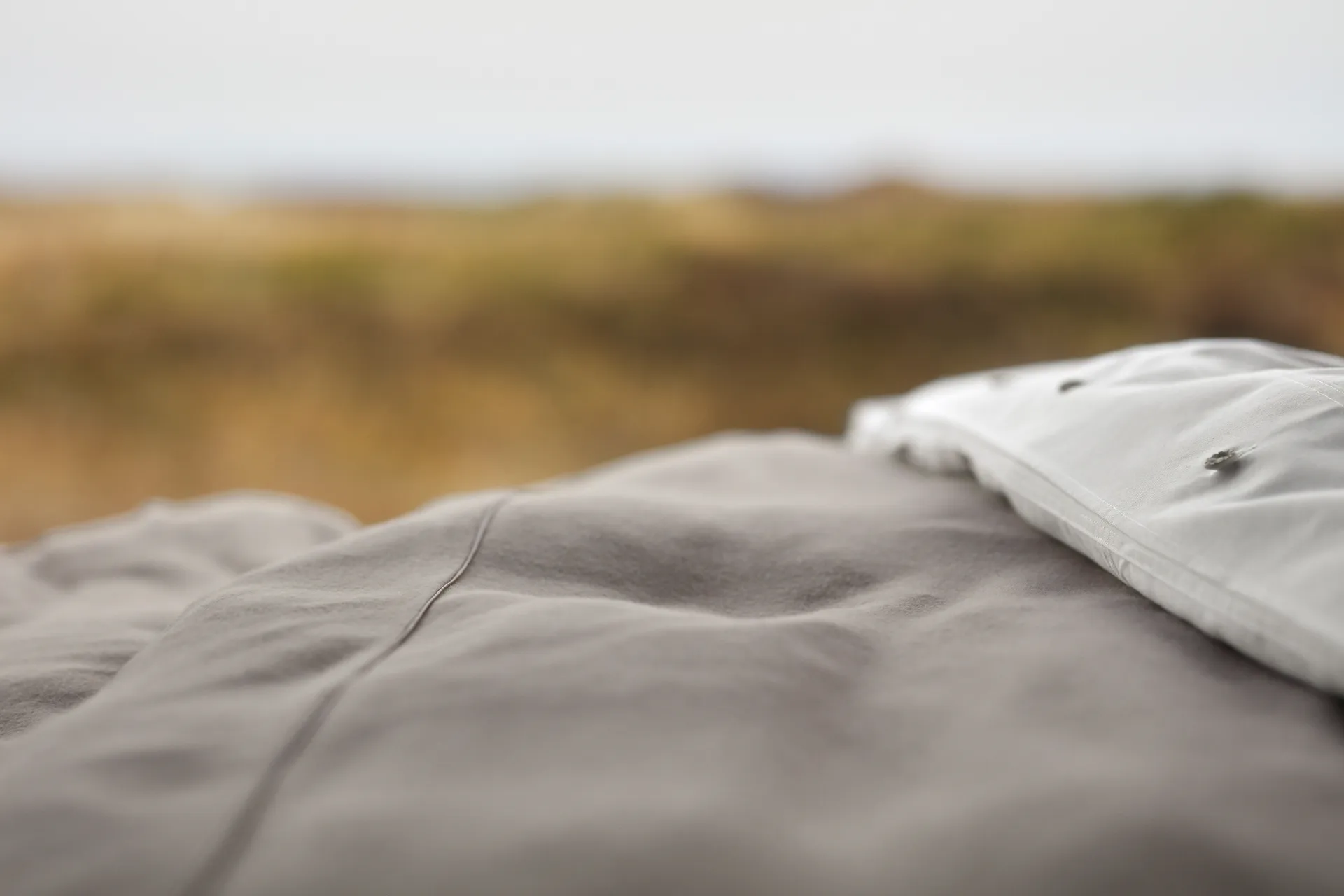 Housse de couette Herringbone Flannel 150x210 cm, Beige-off white Lexington