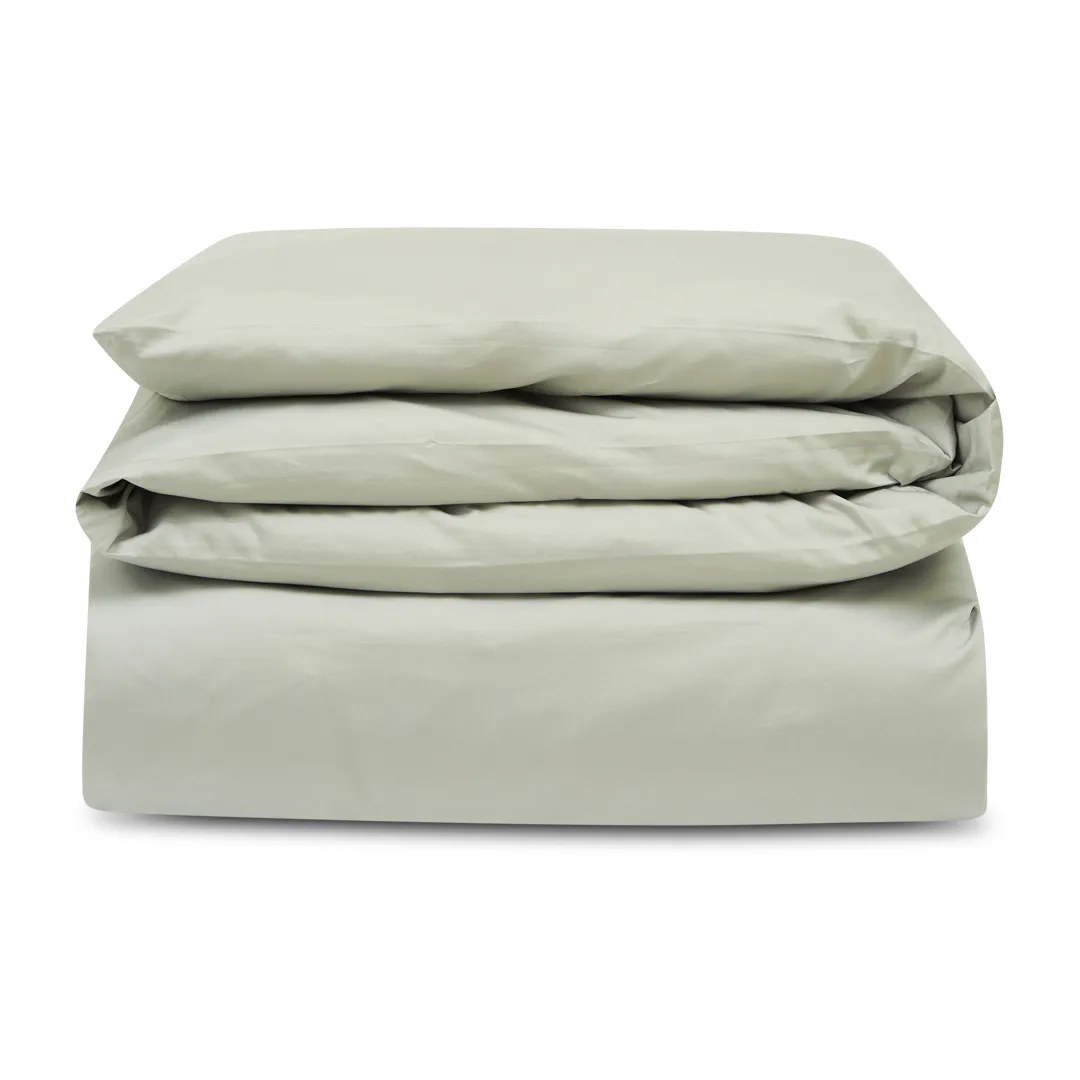 Housse de couette Hotel Cotton Sateen 150x210 cm, Sage green Lexington