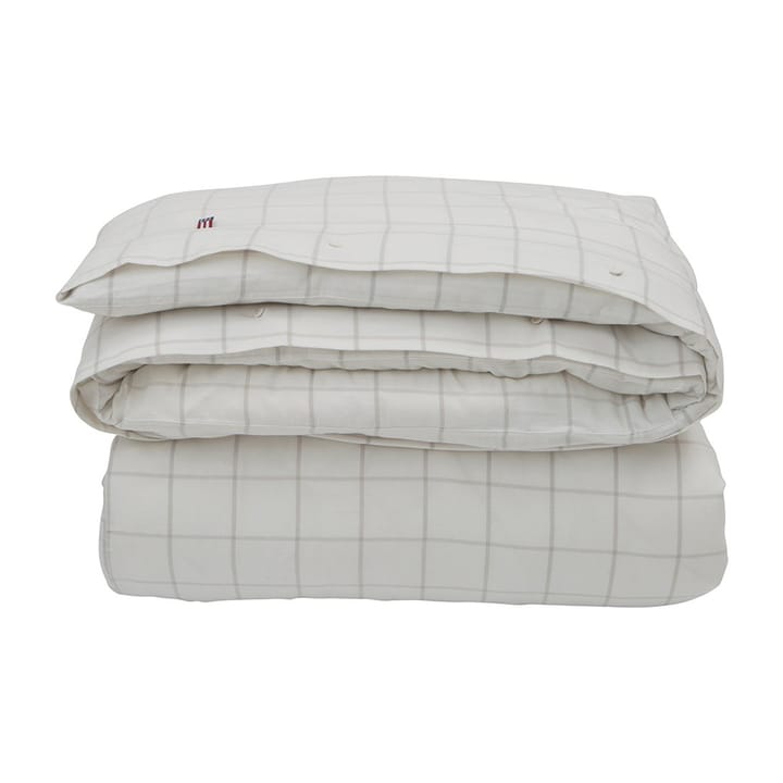 Housse de couette Hotel Light Flannel 220x220 cm - Blanc-beige clair - Lexington