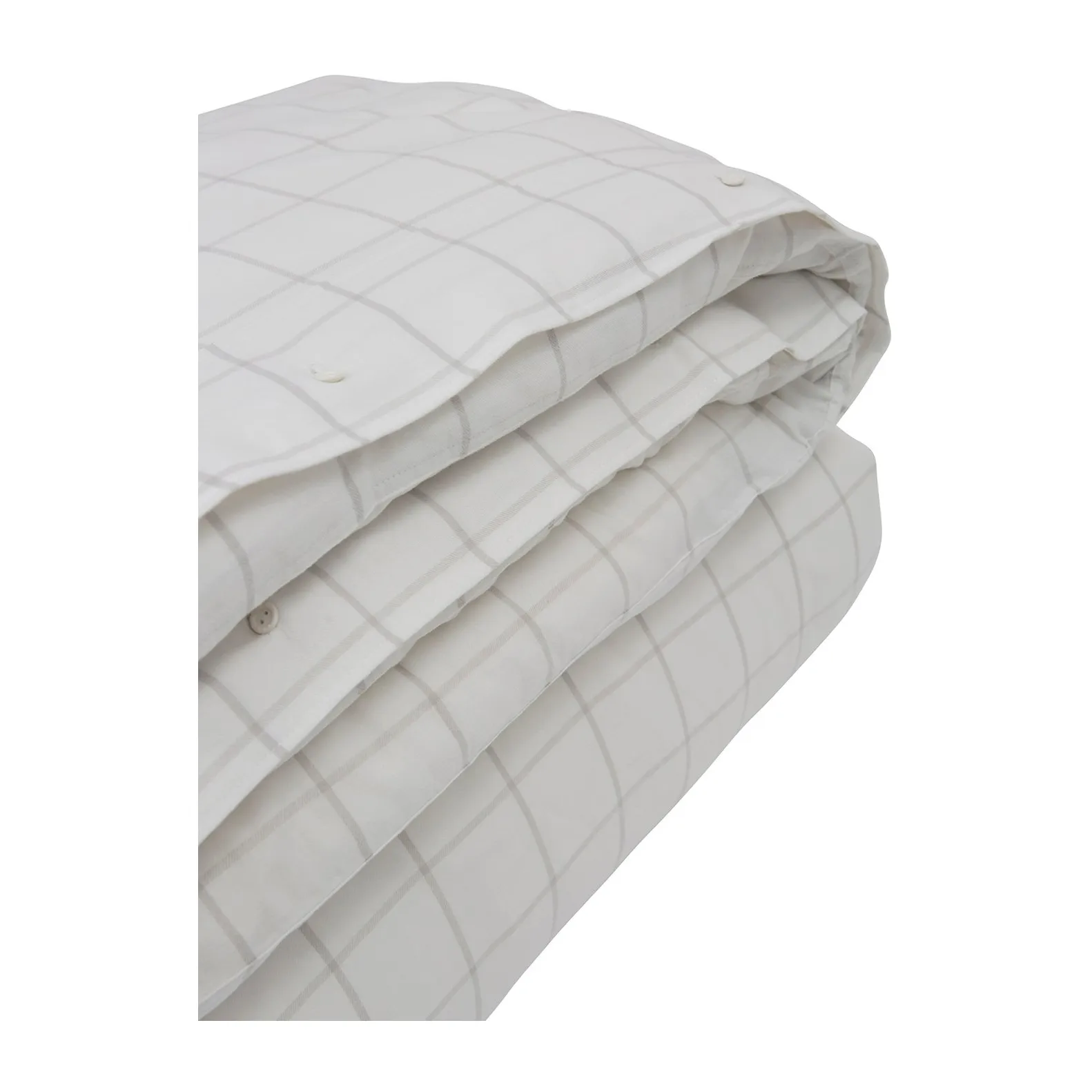 Housse de couette Hotel Light Flannel 220x220 cm, Blanc-beige clair Lexington