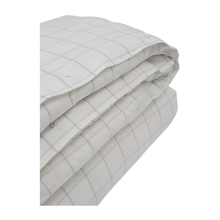 Housse de couette Hotel Light Flannel 220x220 cm - Blanc-beige clair - Lexington