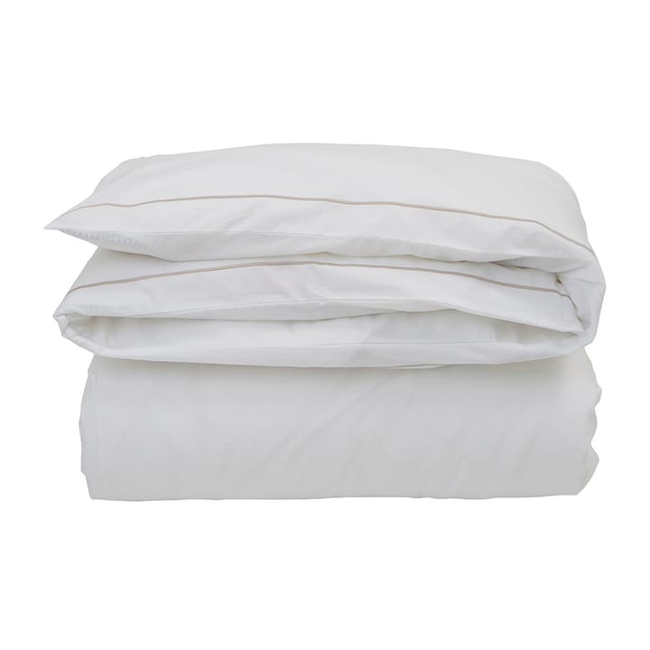 Housse de couette Hotel Percale 150x210 cm - Blanc-beige clair - Lexington