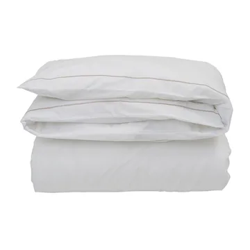 Housse de couette Hotel Percale 220x220 cm - Blanc-beige clair - Lexington