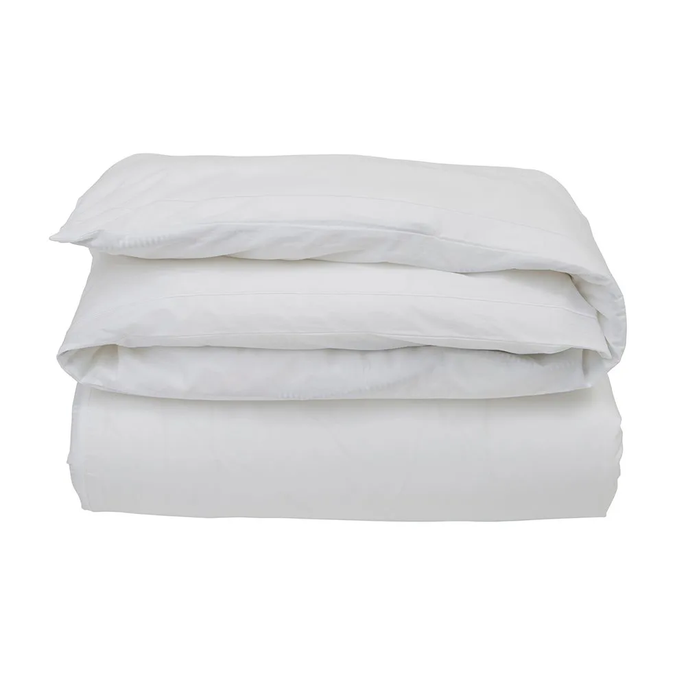 Housse de couette Hotel Percale 220x220 cm, Blanc Lexington