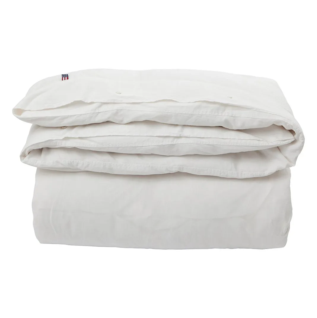 Housse de couette Icons Poplin 150x210 cm, White Lexington