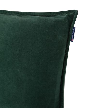Housse de coussin avec rebord Velvet 50x50 cm - Vert - Lexington