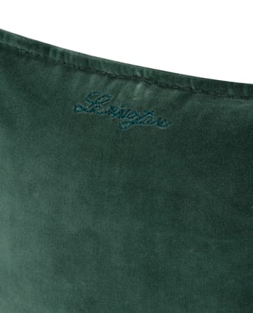 Housse de coussin avec rebord Velvet 50x50 cm - Vert - Lexington