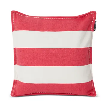 Housse de coussin Block Stripe Printed 50x50 cm - Rose-blanc - Lexington