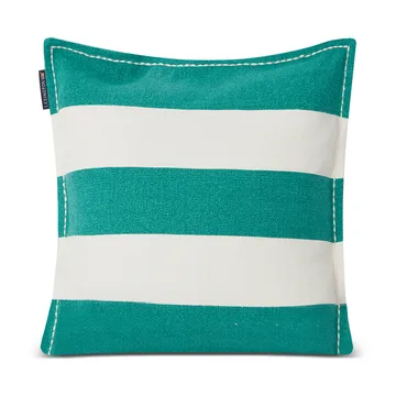 Housse de coussin Block Stripe Printed 50x50 cm - Vert-blanc - Lexington