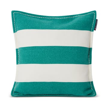 Housse de coussin Block Stripe Printed 50x50 cm - Vert-blanc - Lexington