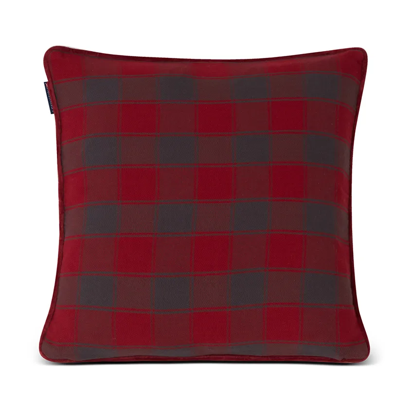 Housse de coussin Checked Organic Cotton Flannel 50x50 cm, Winter Wonder Land Lexington
