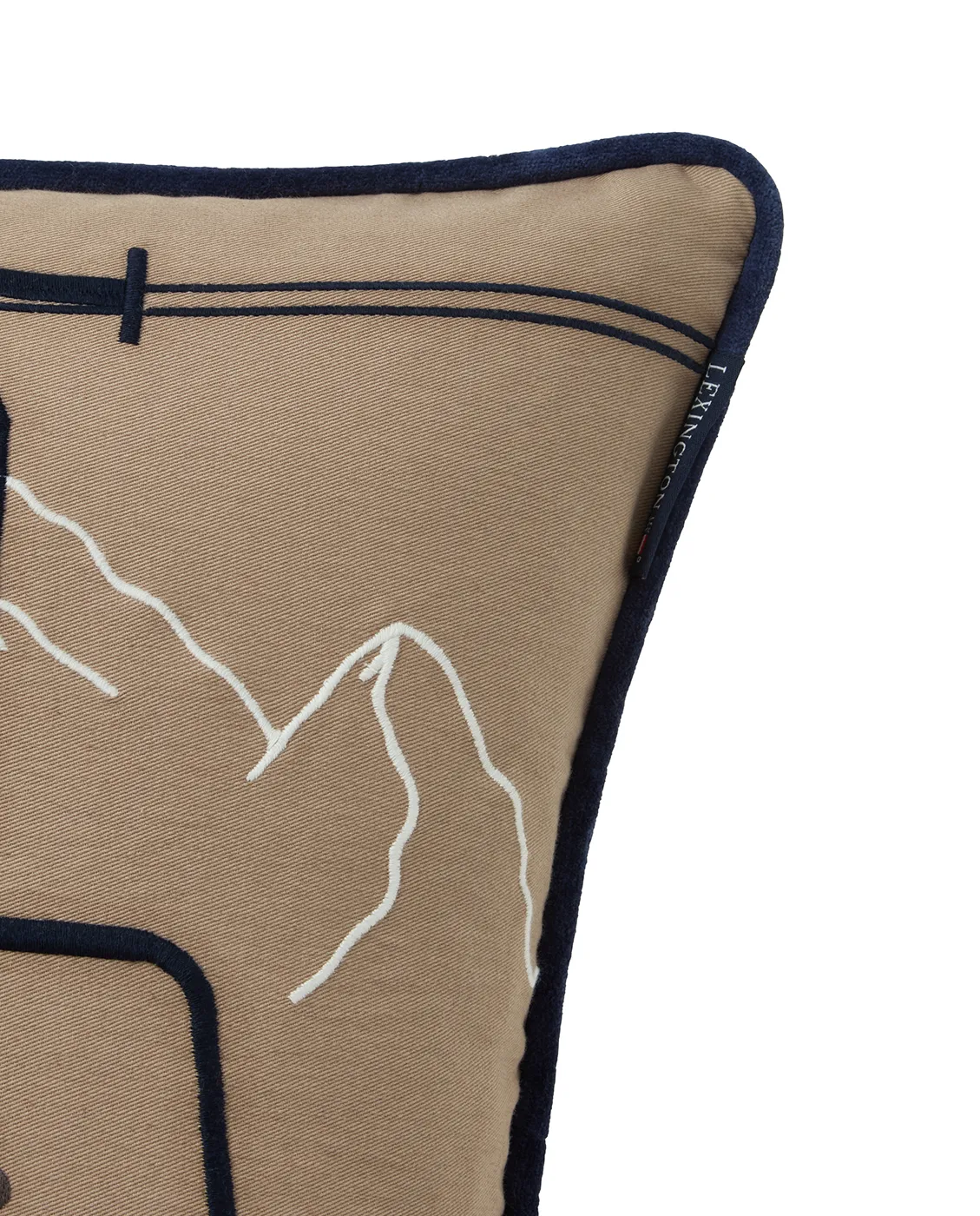 Housse de coussin Dog lift éco. coton twill 50x50 cm, Beige-white Lexington