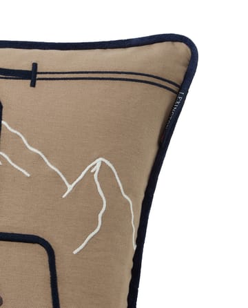Housse de coussin Dog lift éco. coton twill 50x50 cm - Beige-white - Lexington