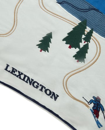 Housse de coussin Down hill éco. coton twill 50x50 cm - Blue-White - Lexington