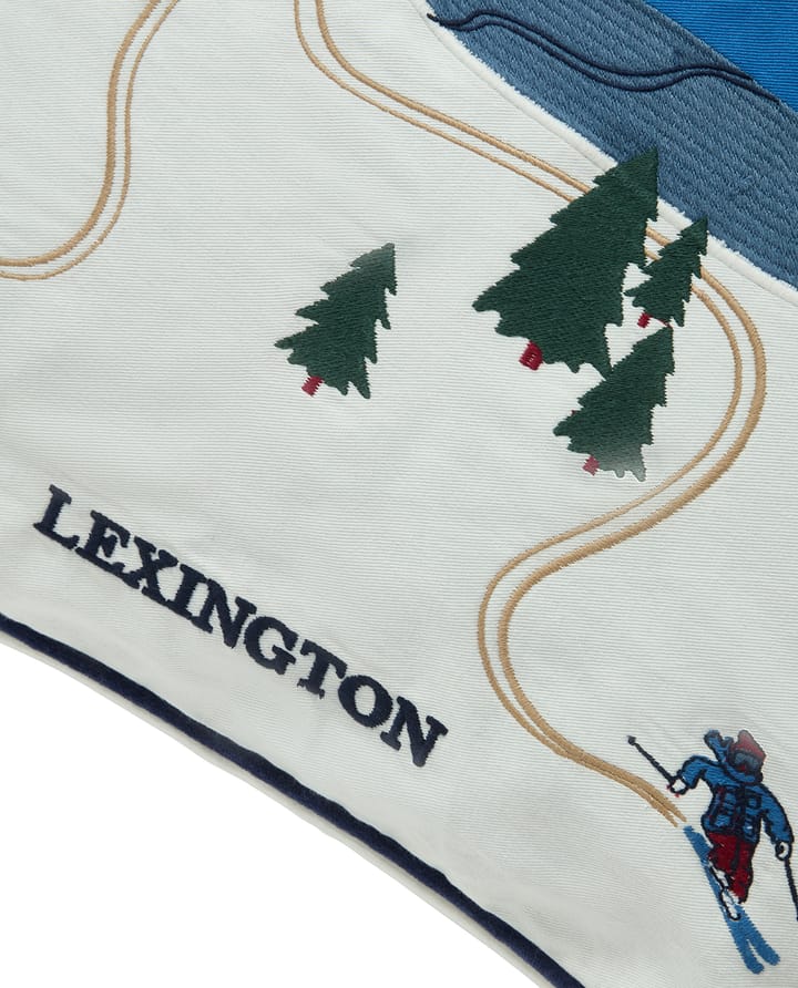 Housse de coussin Down hill éco. coton twill 50x50 cm, Blue-White Lexington