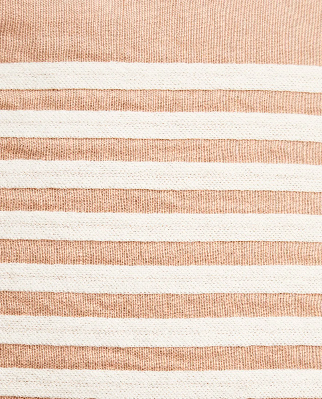 Housse de coussin Emboidery Striped Linen/Cotton 50x50 cm, Beige-white Lexington