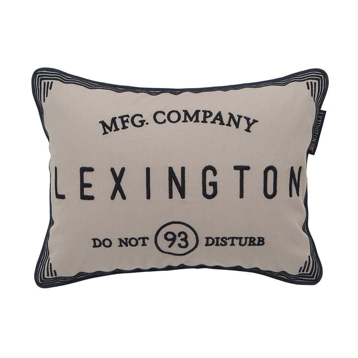 Housse de coussin Hotel Do Not Disturb 30x40 cm, Beige Lexington