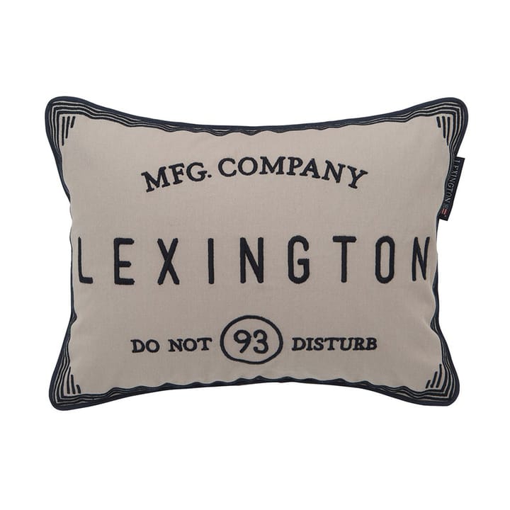 Housse de coussin Hotel Do Not Disturb 30x40 cm - Beige - Lexington