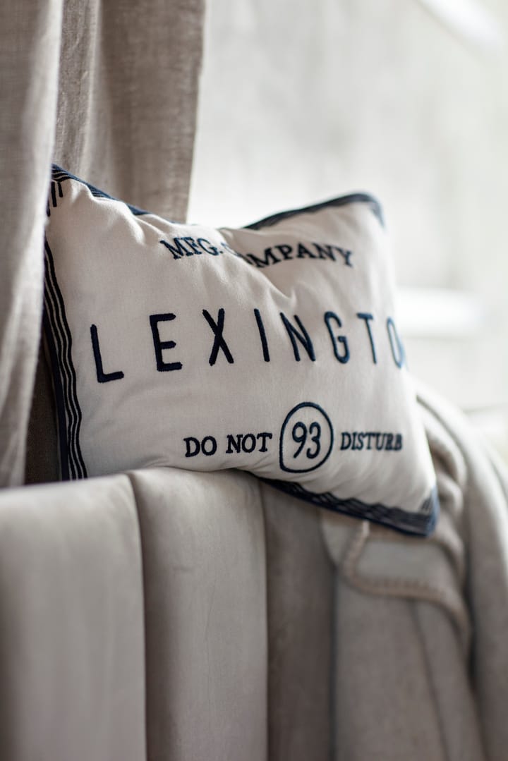 Housse de coussin Hotel Do Not Disturb 30x40 cm, Beige Lexington