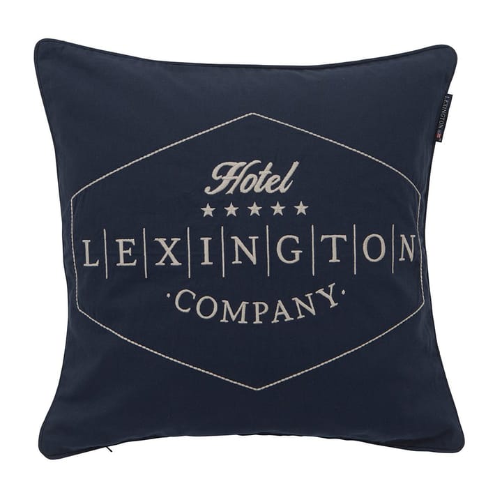 Housse de coussin Hotel Twill 50x50 cm - Bleu - Lexington