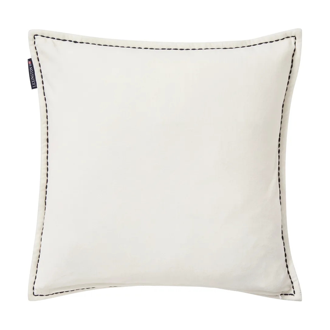 Housse de coussin House coton velours écologique 50x50 cm, White-multi Lexington