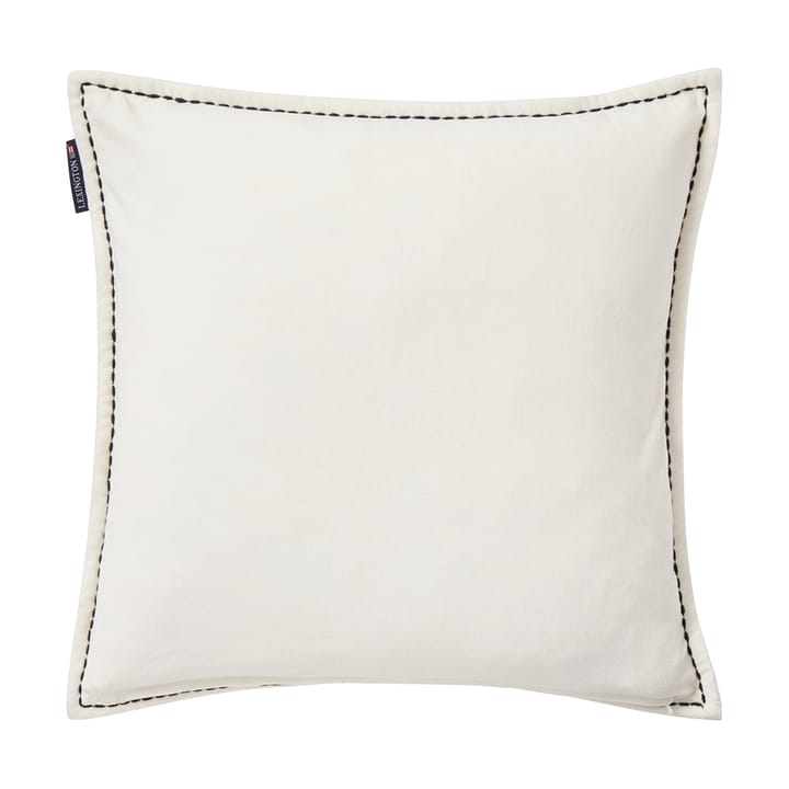 Housse de coussin House coton velours écologique 50x50 cm, White-multi Lexington