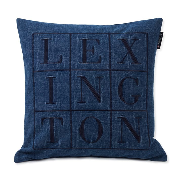 Housse de coussin Icons Denim Logo 50x50 cm, Denim blue Lexington