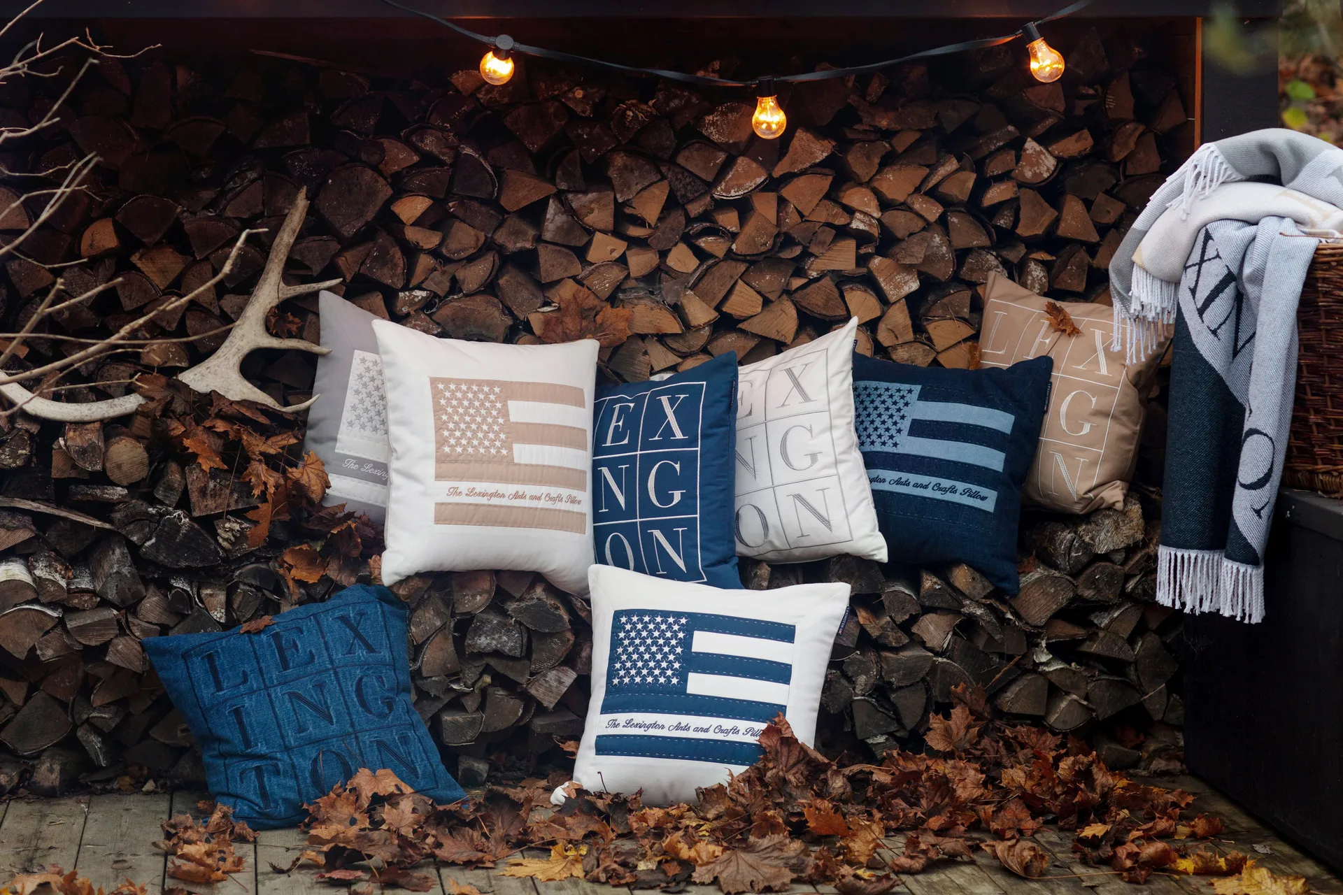 Housse de coussin Icons Logo 50x50 cm, Blue Lexington