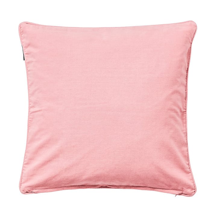 Housse de coussin Logo Organic Cotton Canvas 50x50 cm, Pink Lexington