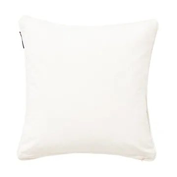 Housse de coussin Logo Organic Cotton Canvas 50x50 cm - White - Lexington