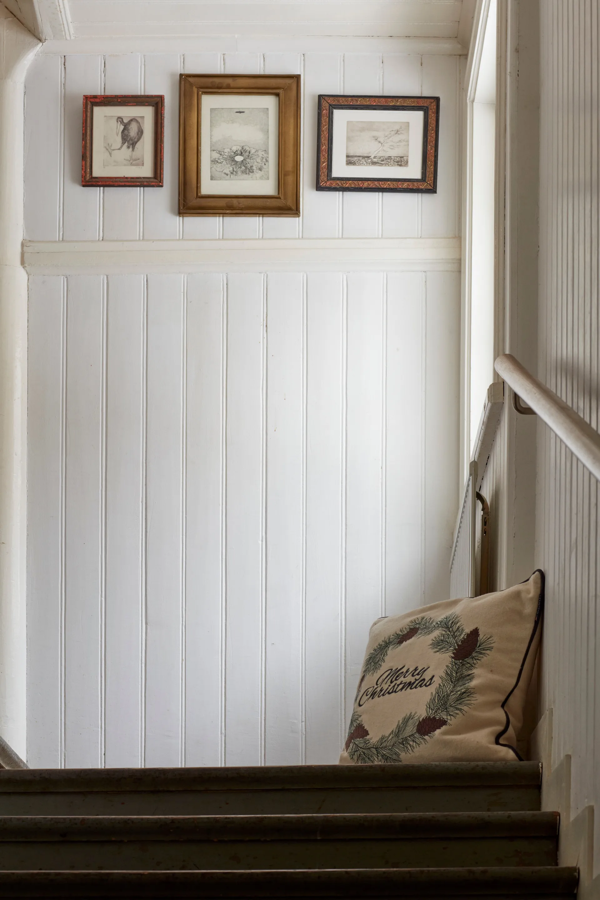 Housse de coussin Merry Christmas Wool Mix 50x50 cm, White-green-beige Lexington