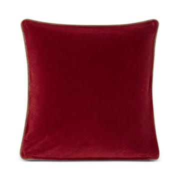Housse de coussin Merry Little Org Cotton Velvet 50x50 cm - Red-beige - Lexington