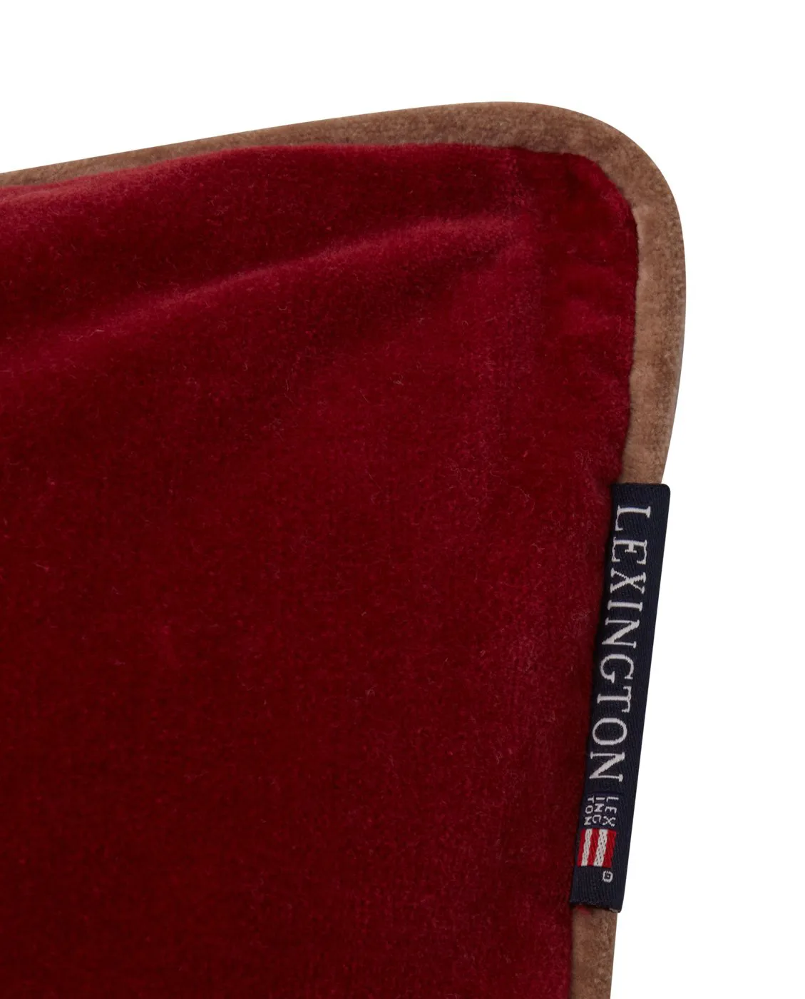 Housse de coussin Merry Little Org Cotton Velvet 50x50 cm, Red-beige Lexington