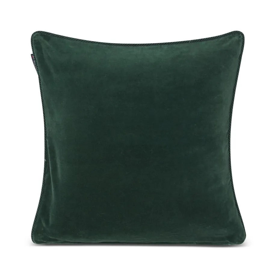 Housse de coussin Organic Cotton Velvet 50x50 cm, Green Lexington
