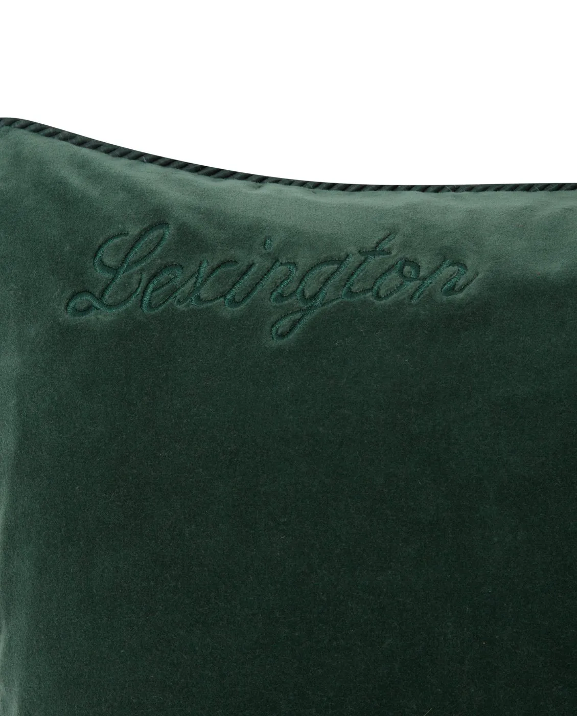 Housse de coussin Organic Cotton Velvet 50x50 cm, Green Lexington