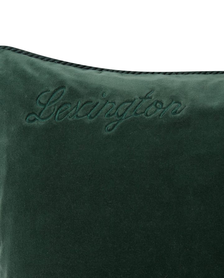 Housse de coussin Organic Cotton Velvet 50x50 cm, Green Lexington