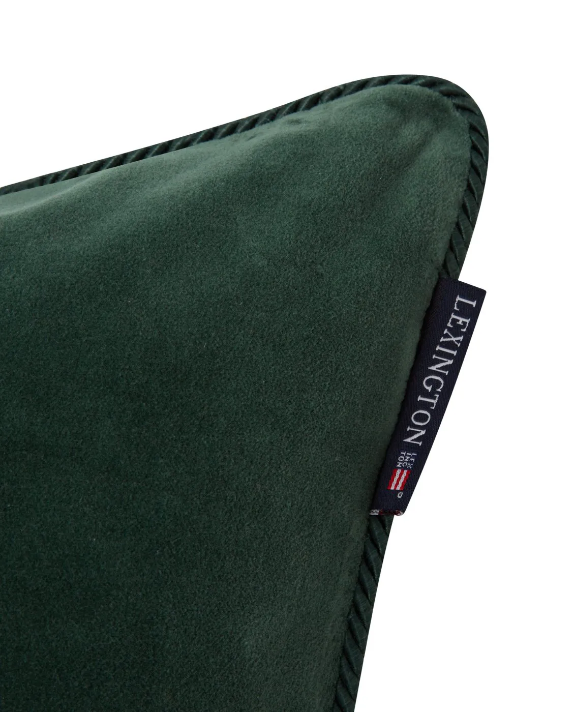 Housse de coussin Organic Cotton Velvet 50x50 cm, Green Lexington