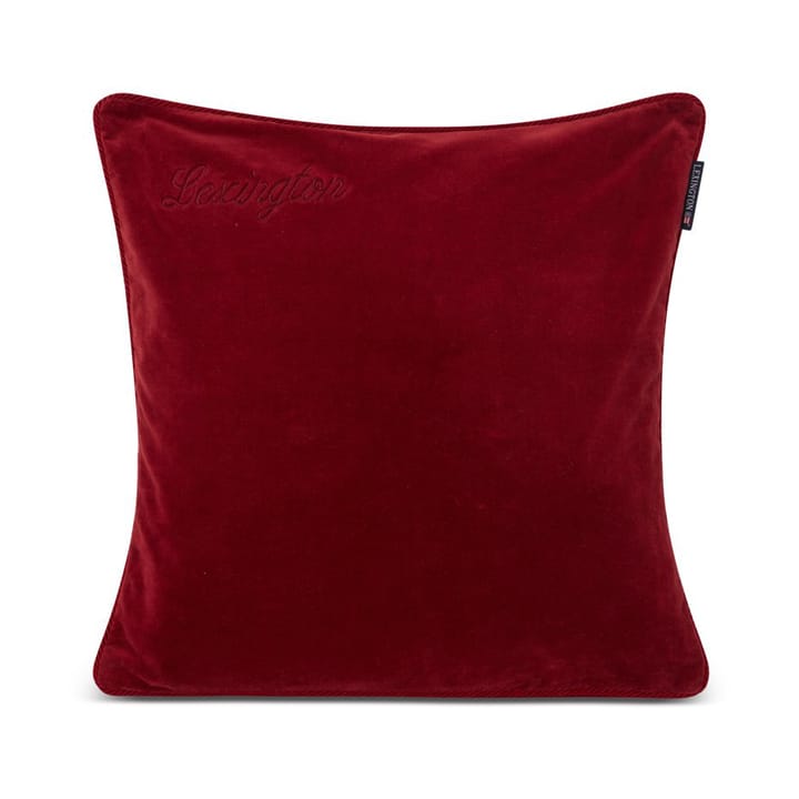 Housse de coussin Organic Cotton Velvet 50x50 cm - Red - Lexington