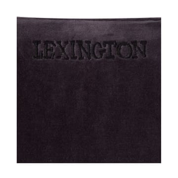 Housse de coussin Patched Organic Cotton Velvet 50x50 cm - Dark gray-light beige - Lexington