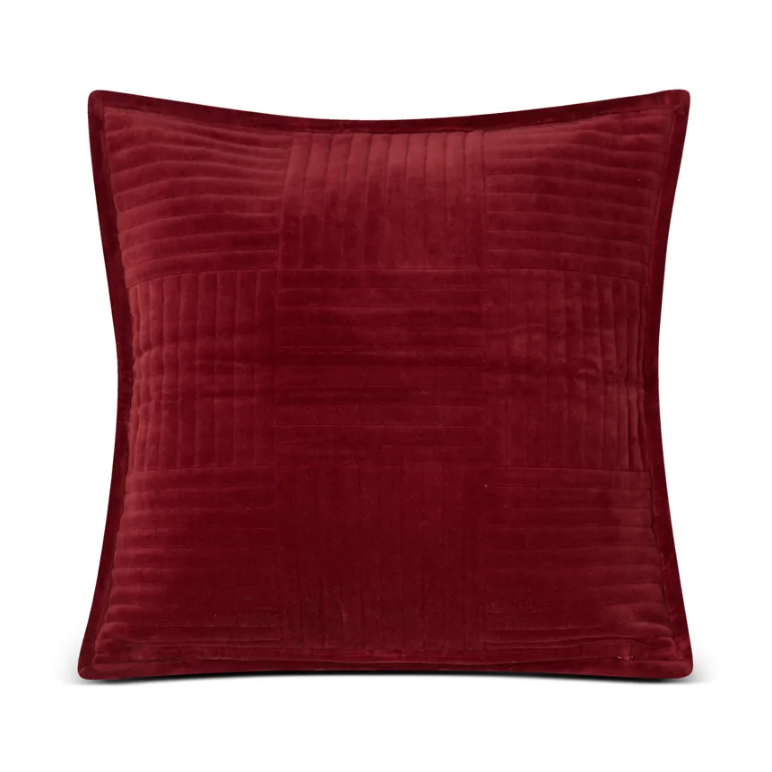 Housse de coussin Quilted Velvet Star 50x50 cm, Rouge Lexington