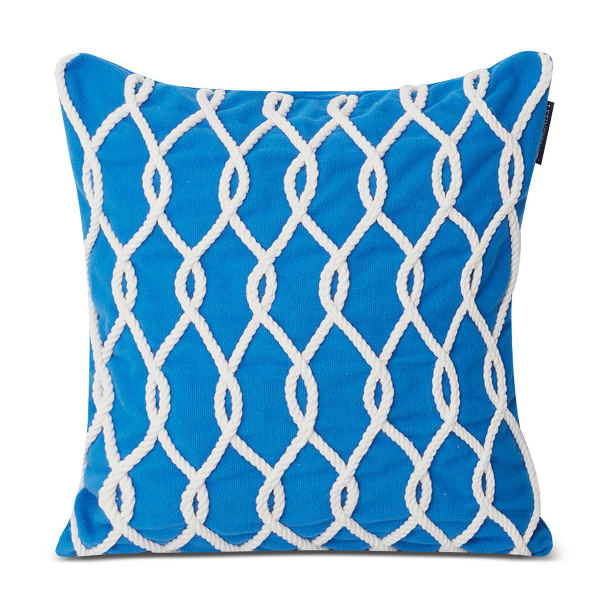 Lexington Housse de coussin Rope Deco Canvas 50x50 cm Bleu-blanc