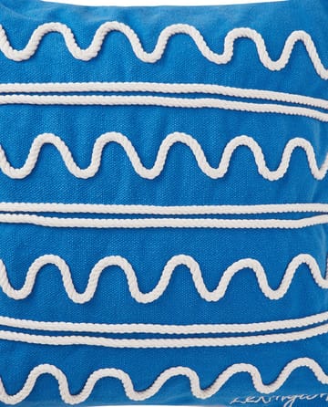 Housse de coussin Rope Wave Cotton Canvas 50x50 cm - Blue - Lexington