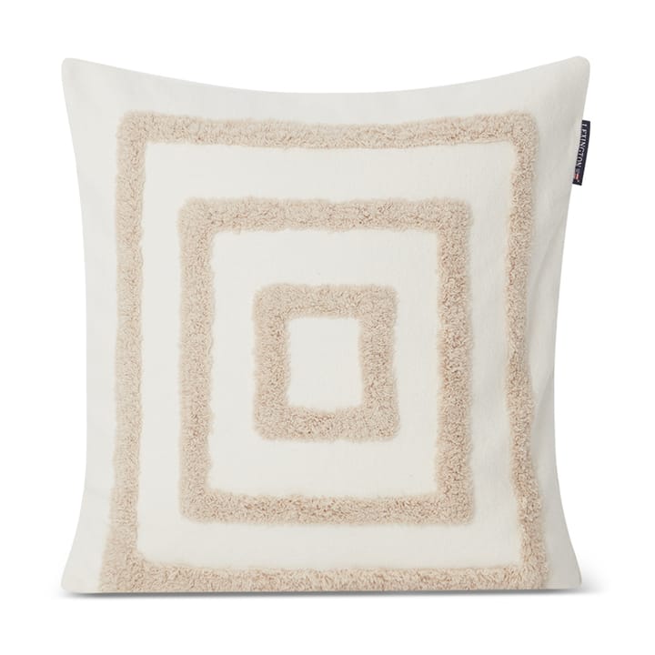 Housse de coussin Rug Graphic Canvas 50x50 cm - Blanc-beige clair - Lexington