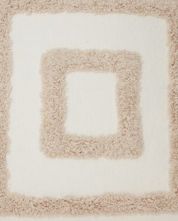 Housse de coussin Rug Graphic Canvas 50x50 cm - Blanc-beige clair - Lexington