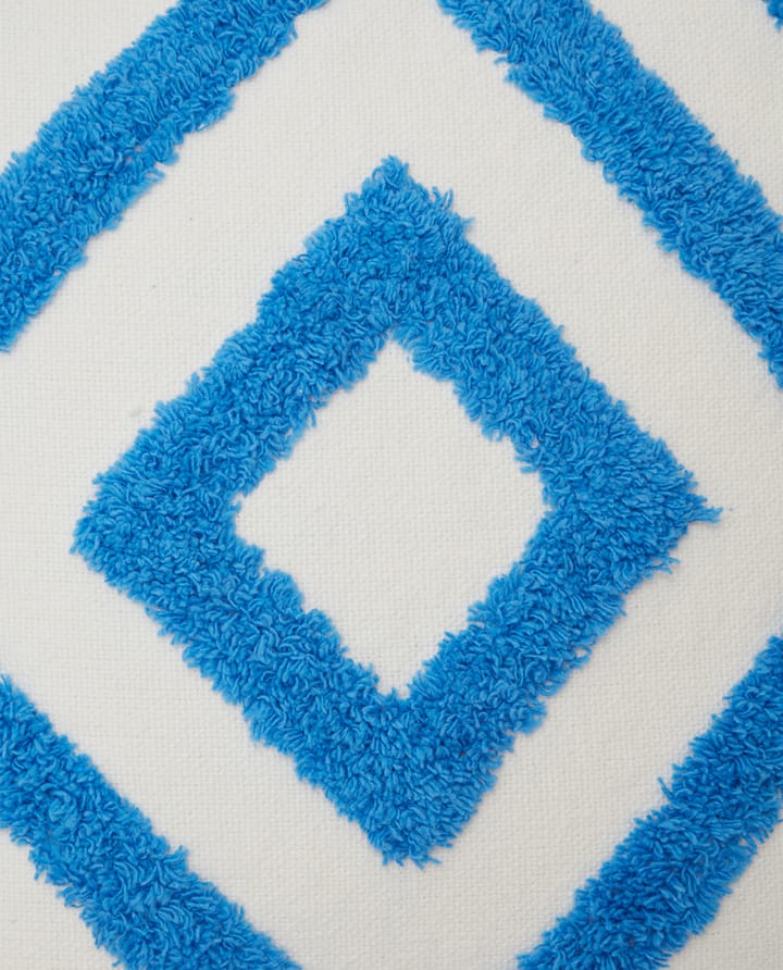 Housse de coussin Rug Graphic Canvas 50x50 cm, Bleu-blanc Lexington