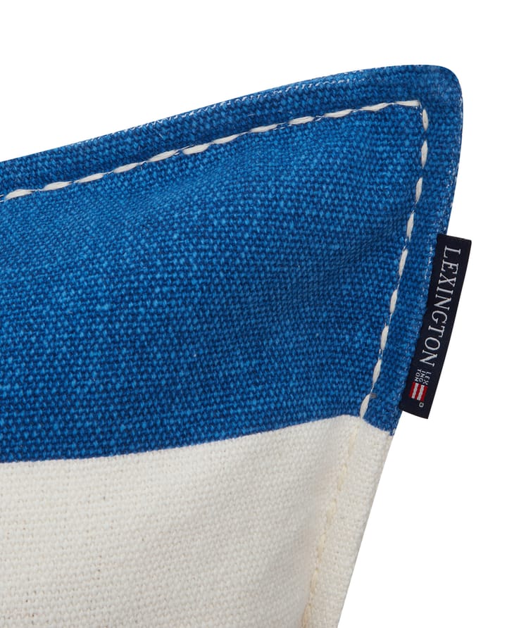 Housse de coussin Rug Graphic Canvas 50x50 cm, Bleu-blanc Lexington